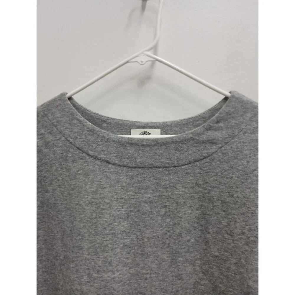 Anthropologie LIli's Closet Womens Top Large Gray‎ Striped Hem Pullover BOHO - Picture 6 of 11